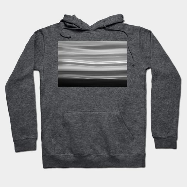 Coastal abstract wavy clouds over horizon Hoodie by brians101